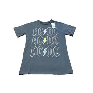 AC/DC Rock Band T-shirt Black Short Sleeve Tee Unisex Size XS